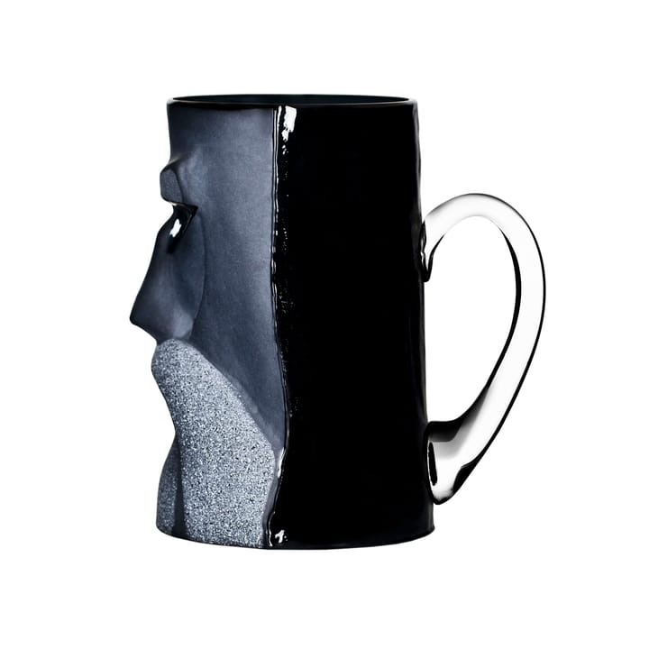 Loke beer マグ, black Målerås Glasbruk