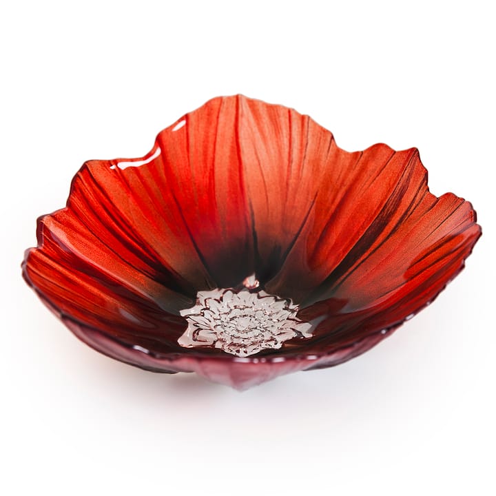 Poppy ボウル ラージ - red-black - Målerås Glasbruk