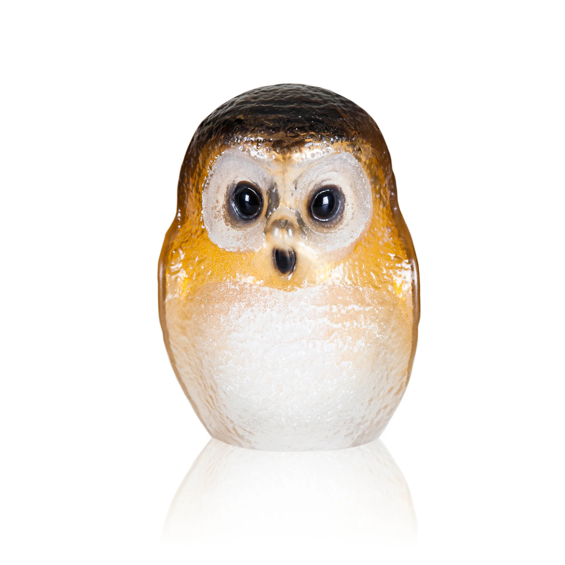 Safari Owl グラス スカルプチュア, Small Målerås Glasbruk