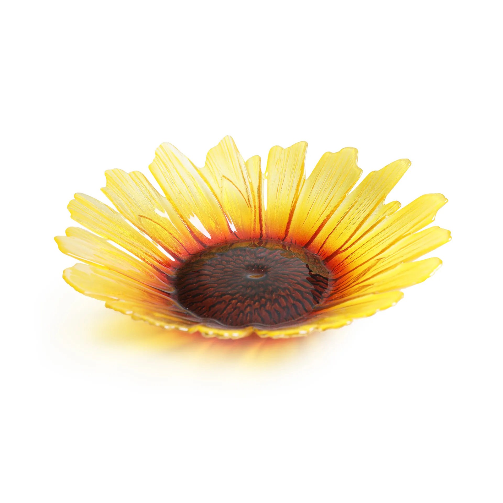 Solros グラスボウル yellow, large Ø34 cm Målerås Glasbruk