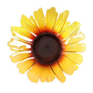 Solros グラスボウル yellow - large Ø34 cm - Målerås Glasbruk