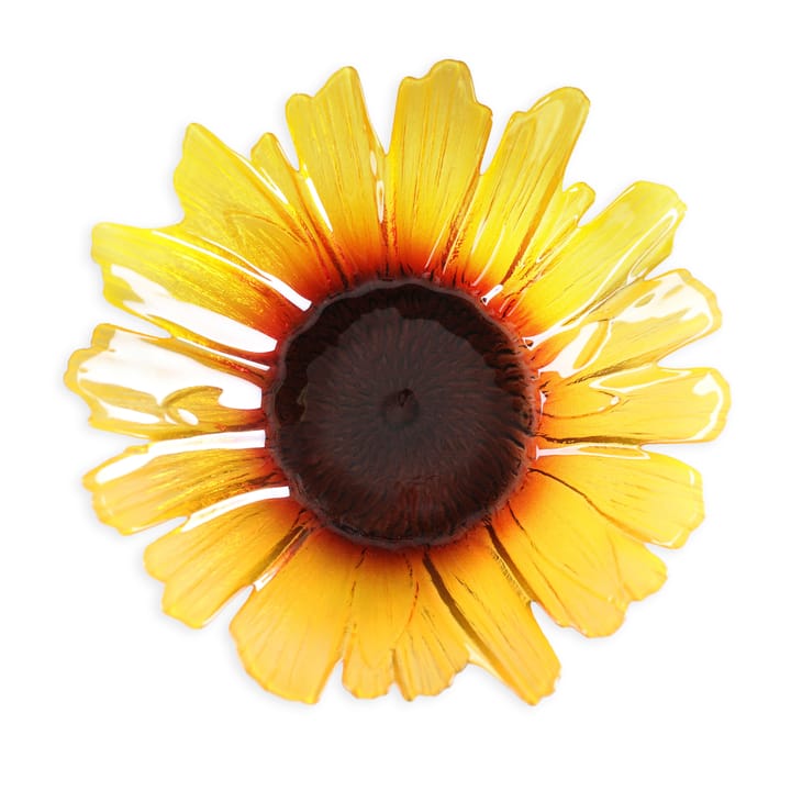 Solros グラスボウル yellow, large Ø34 cm Målerås Glasbruk