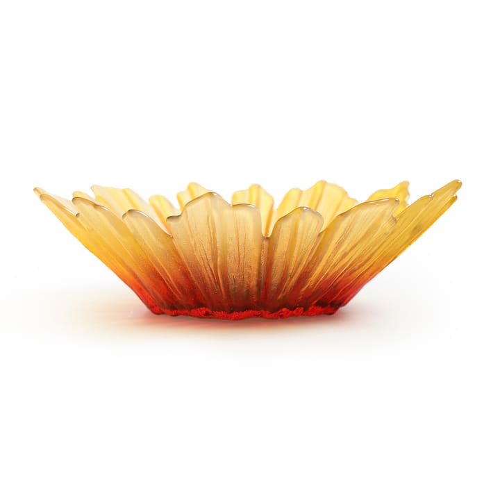 Solros グラスボウル yellow, small Ø17 cm Målerås Glasbruk