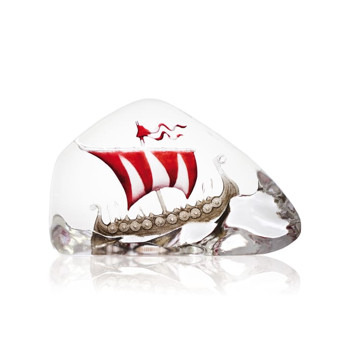 Viking Ship グラス スカルプチュア - Large - Målerås Glasbruk