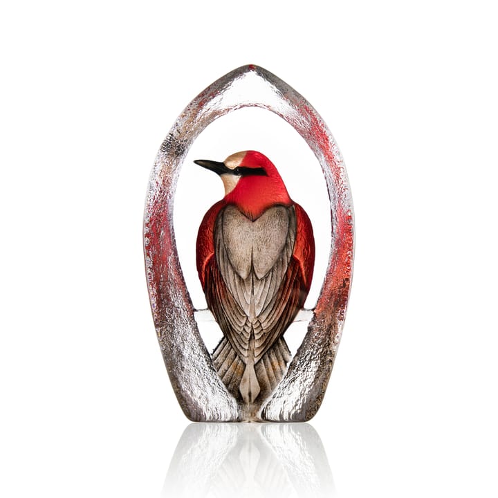 Wildlife Colorina グラス スカルプチャー Ltd Ed 27 cm - Red - Målerås Glasbruk