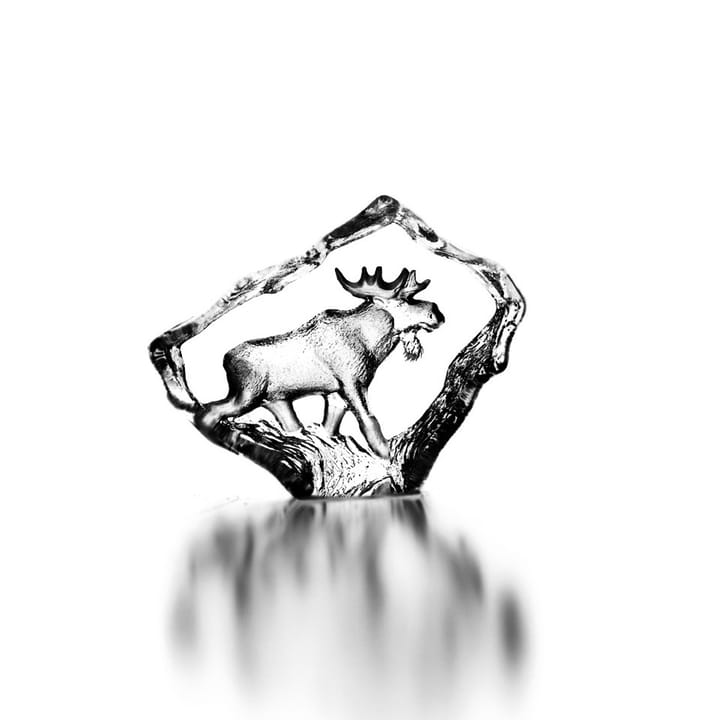 Wildlife Elk Bull グラス スカルプチュア - Mini - Målerås Glasbruk