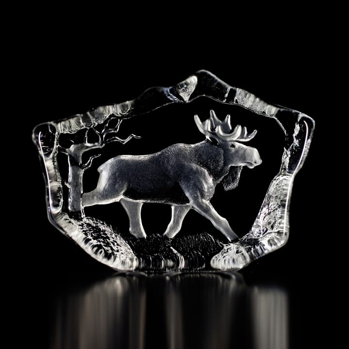 Wildlife クリスタル スカルプチュア, elk Målerås Glasbruk