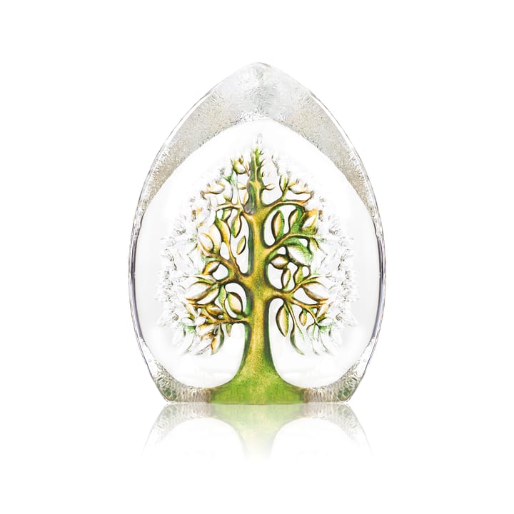 Yggdrasil グラス スカルプチュア グリーン-イエロー - Large - Målerås Glasbruk