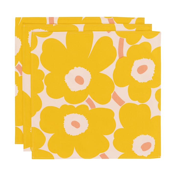 Piirto Unikko 60th サテンナプキン 3枚セット | Marimekko