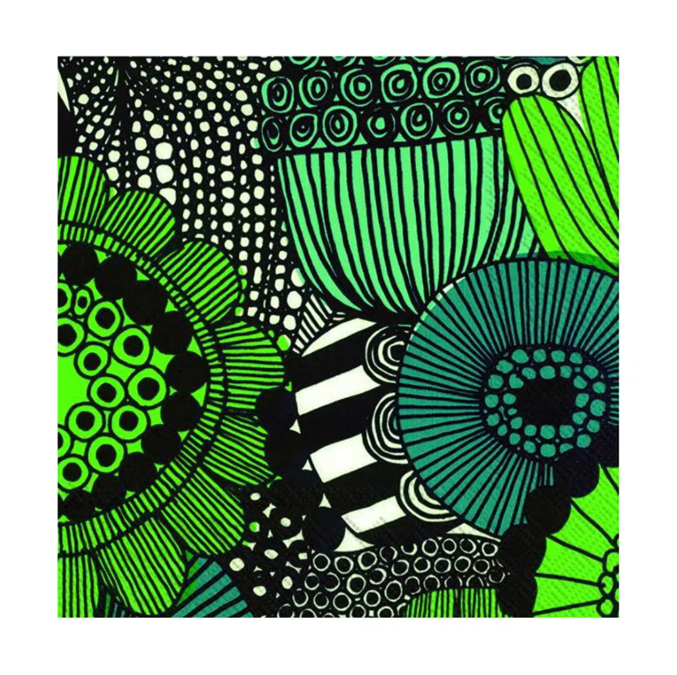 Siirtolapuutarha ナプキン 33x33 cm 20枚セット, green Marimekko | マリメッコ