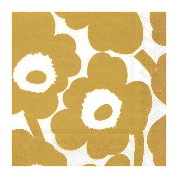Unikko ナプキン 40x40 cm 20枚セット - White-gold - Marimekko | マリメッコ