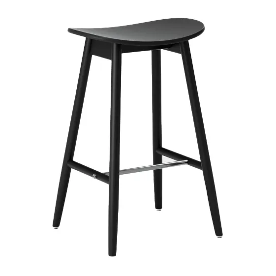 Icha バースツール 65 cm, Black stained beech Massproductions