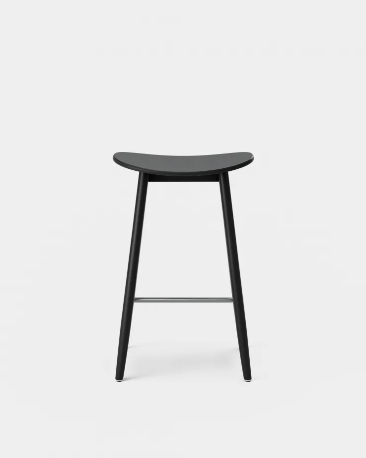 Icha バースツール 65 cm, Black stained beech Massproductions