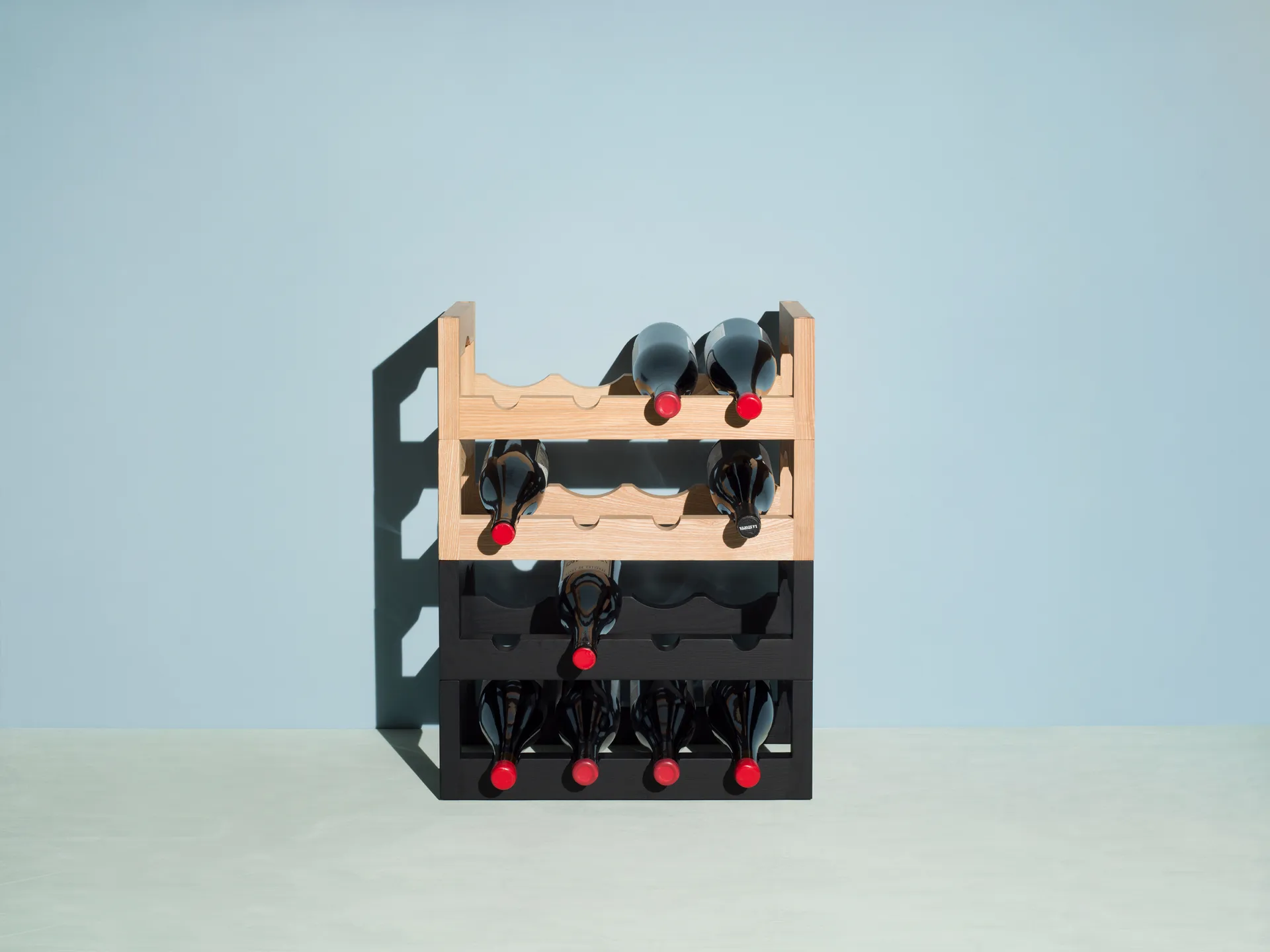 Silo stapelbart ワインラック, Oiled ash Massproductions