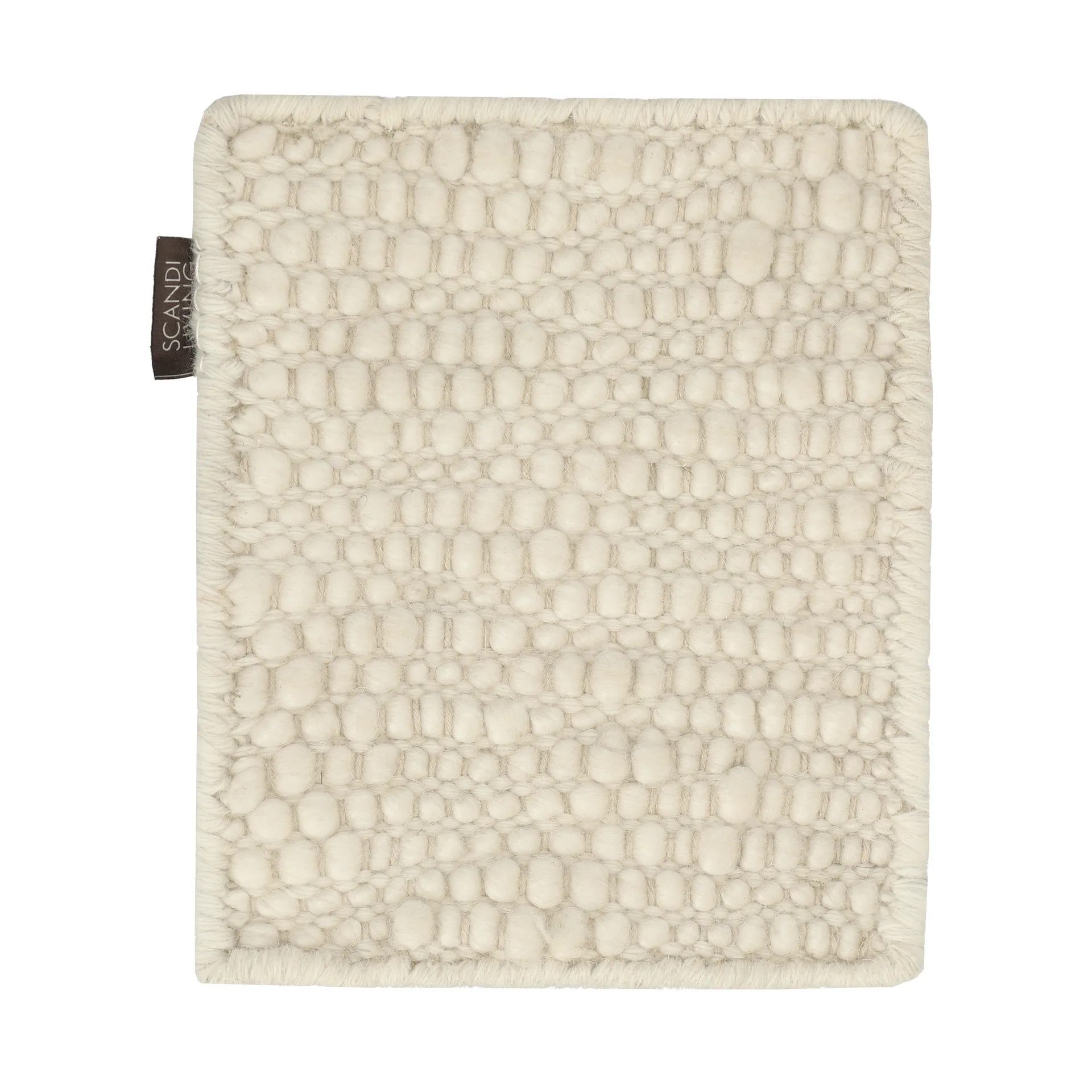 サンプル Pebble ウールラグ, White Material Samples