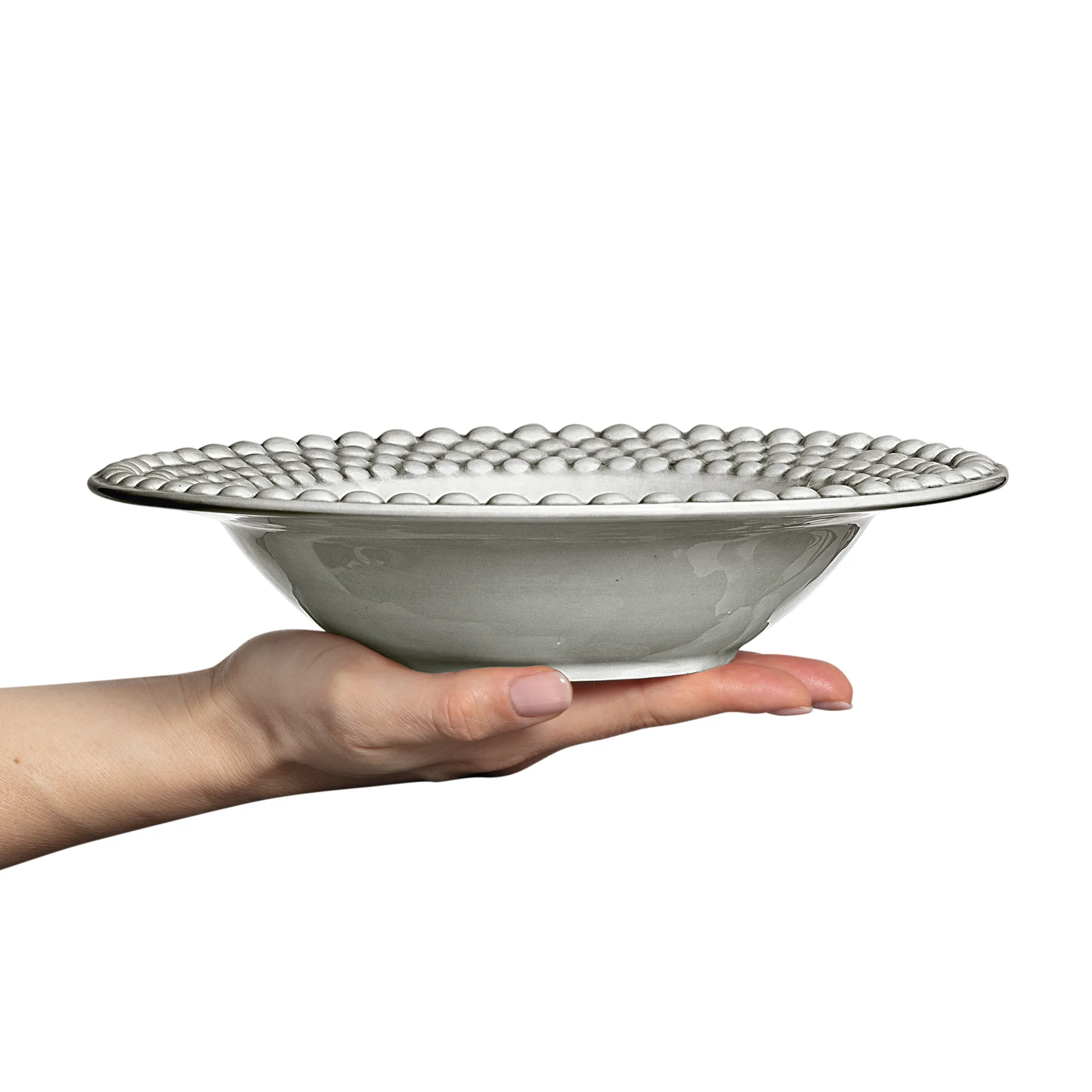 Bubbles スープ プレート 25 cm, Grey Mateus | マテュース