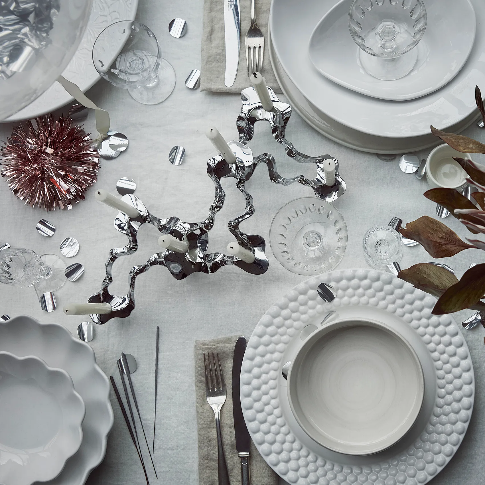 Bubbles プレート 28 cm, White Mateus | マテュース