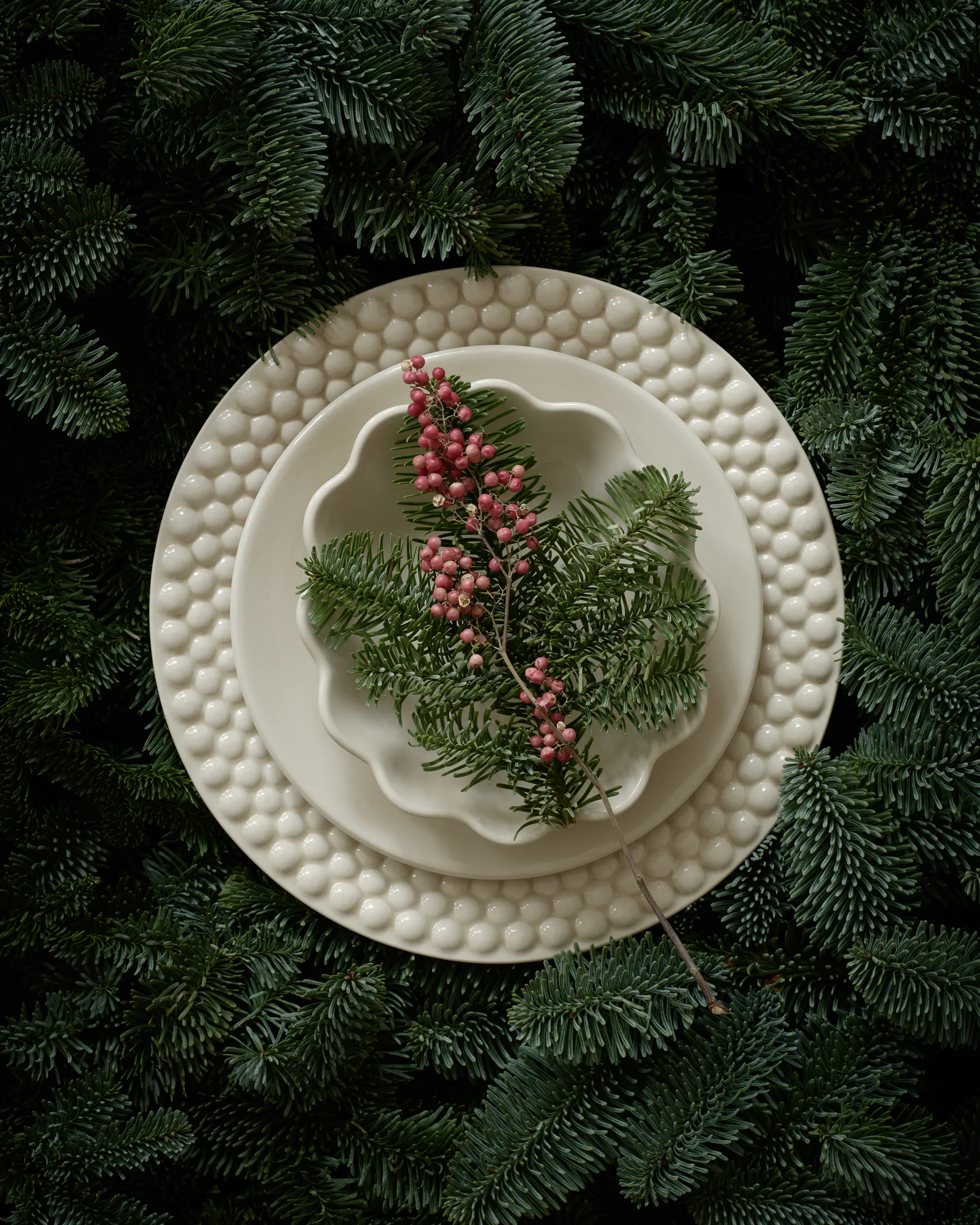 Bubbles プレート 28 cm, White Mateus | マテュース