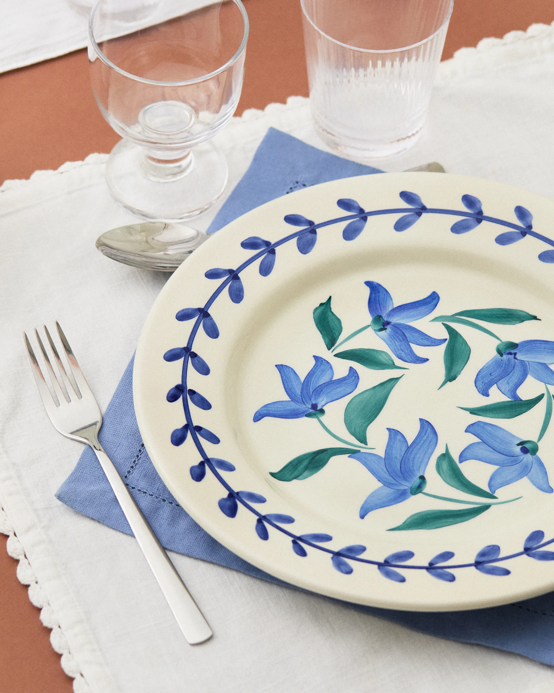 Flowers blossom ディナープレート Ø28 cm, White Mateus | マテュース