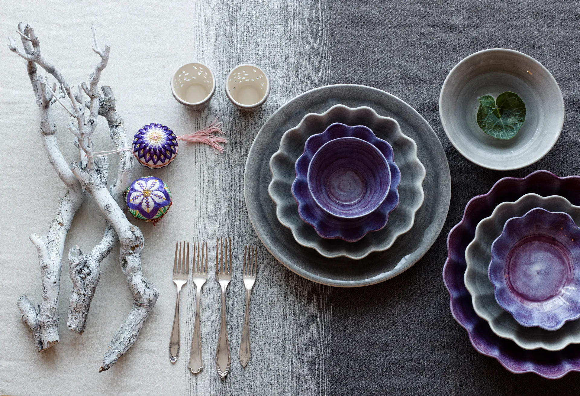 Oyster ボウル 16x18 cm, Violet Mateus | マテュース