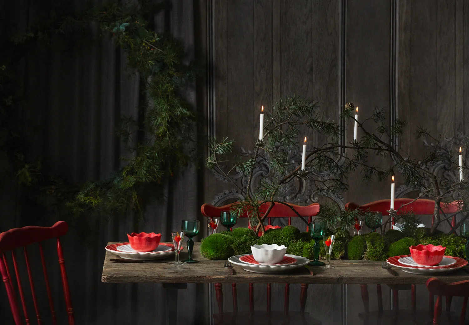 Oyster ボウル 18x23 cm, Red Mateus | マテュース