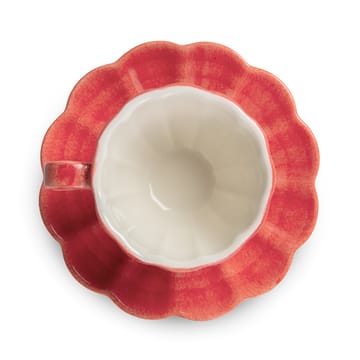 Oyster カップ ソーサー付き 25 cl - Red - Mateus | マテュース
