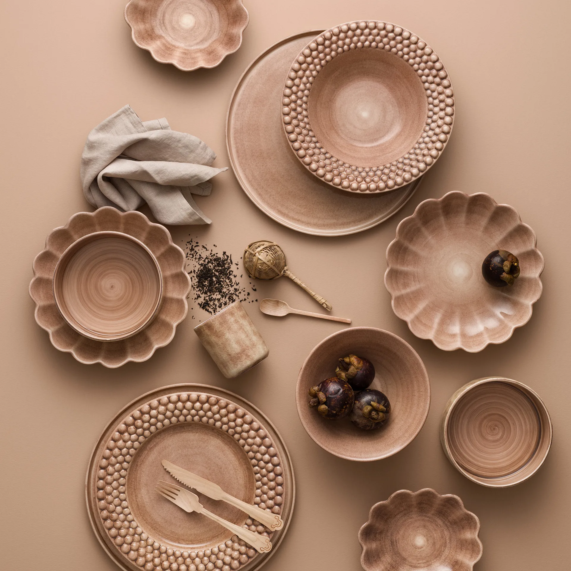 Oyster ボウル Ø31 cm, cinnamon Mateus | マテュース