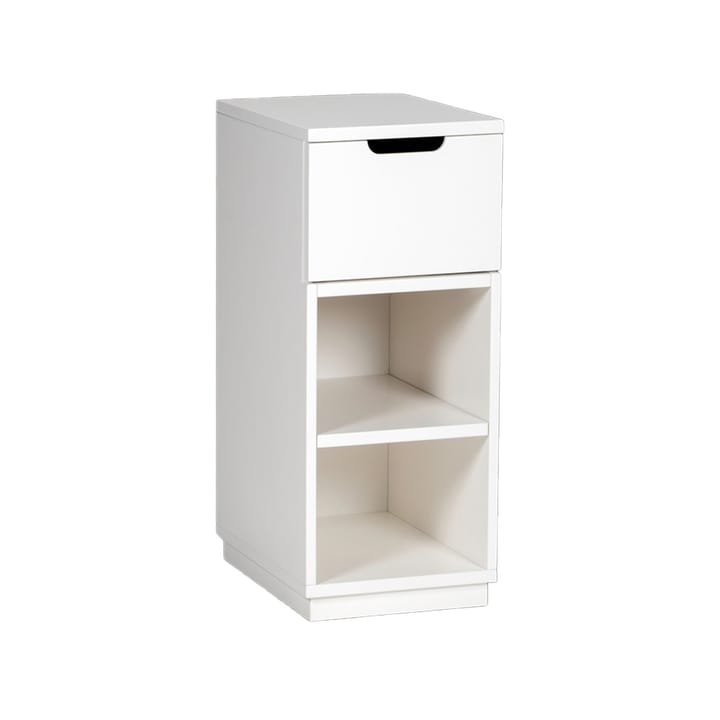 Aoko ベッドサイドテーブル 72 cm 引き出し1段, White lacquer Mavis
