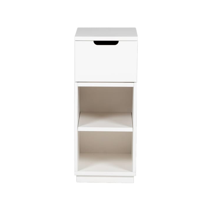 Aoko ベッドサイドテーブル 72 cm 引き出し1段 - White lacquer - Mavis