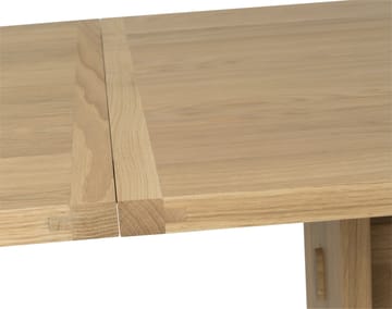 Arv ダイニングテーブル 延長リーフ付き - White pigmented matte lacquered oak - Mavis