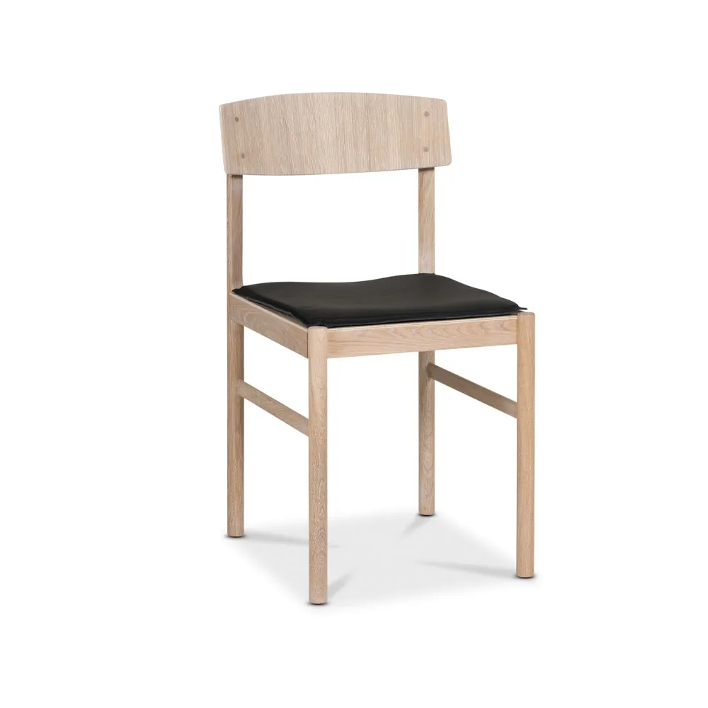 Red チェアシート, leather black Mavis