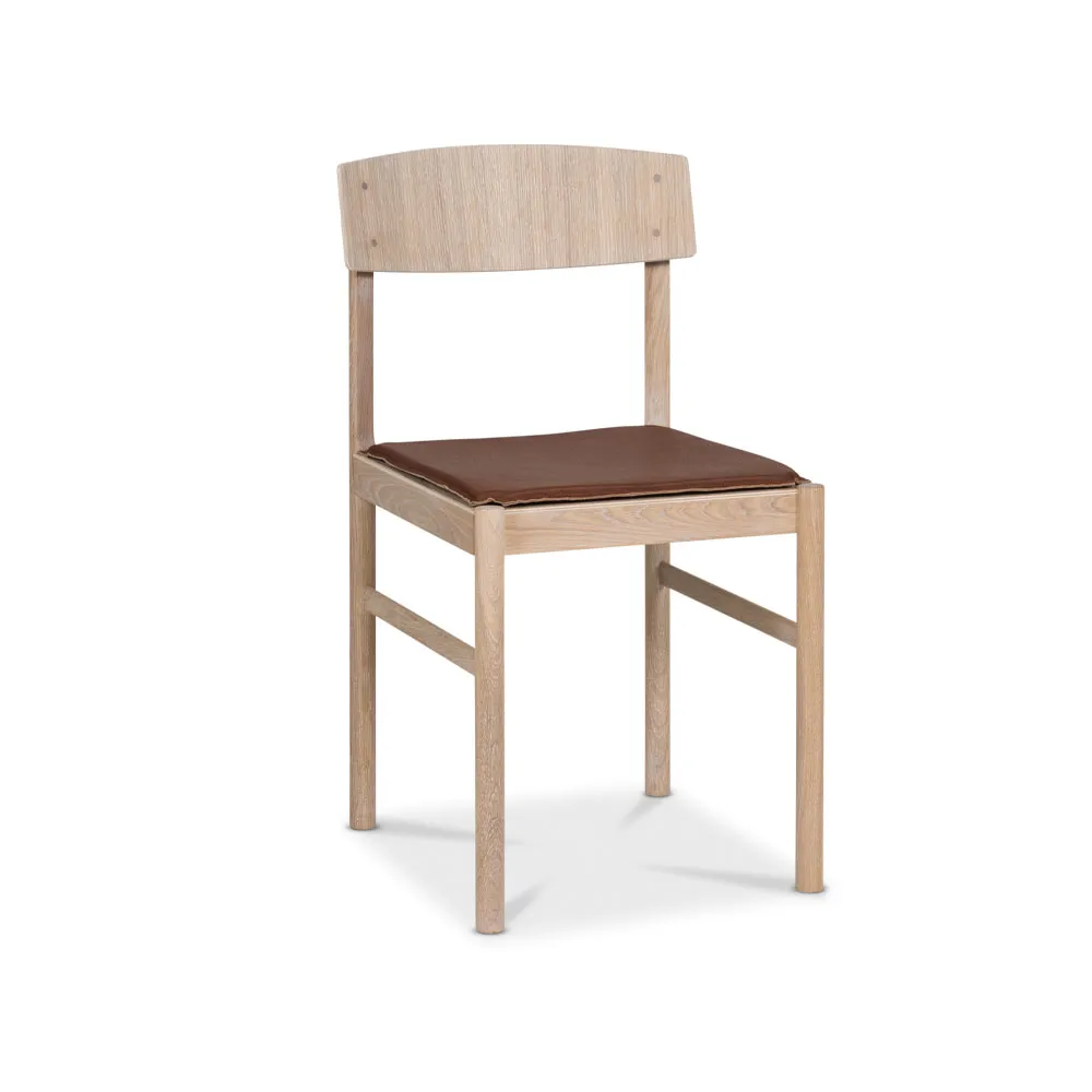 Red チェアシート, leather cognac Mavis