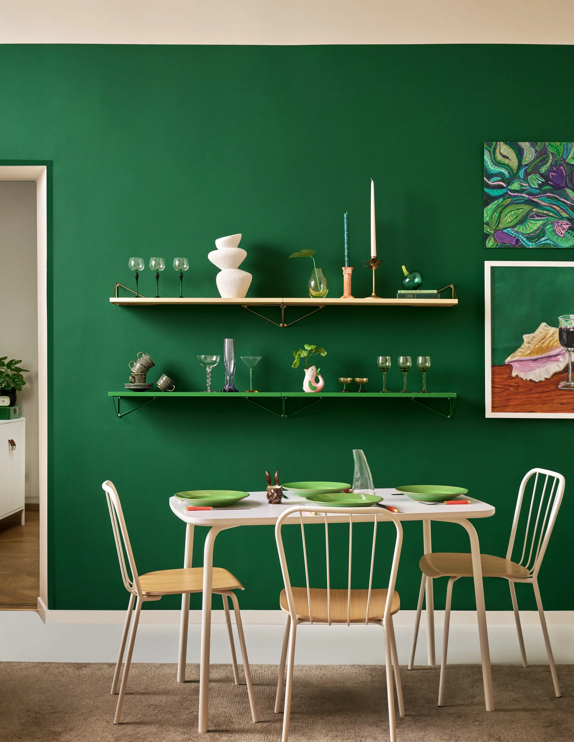 ピタゴラス ブラケット, 2パック, Fern green Maze | メイズ