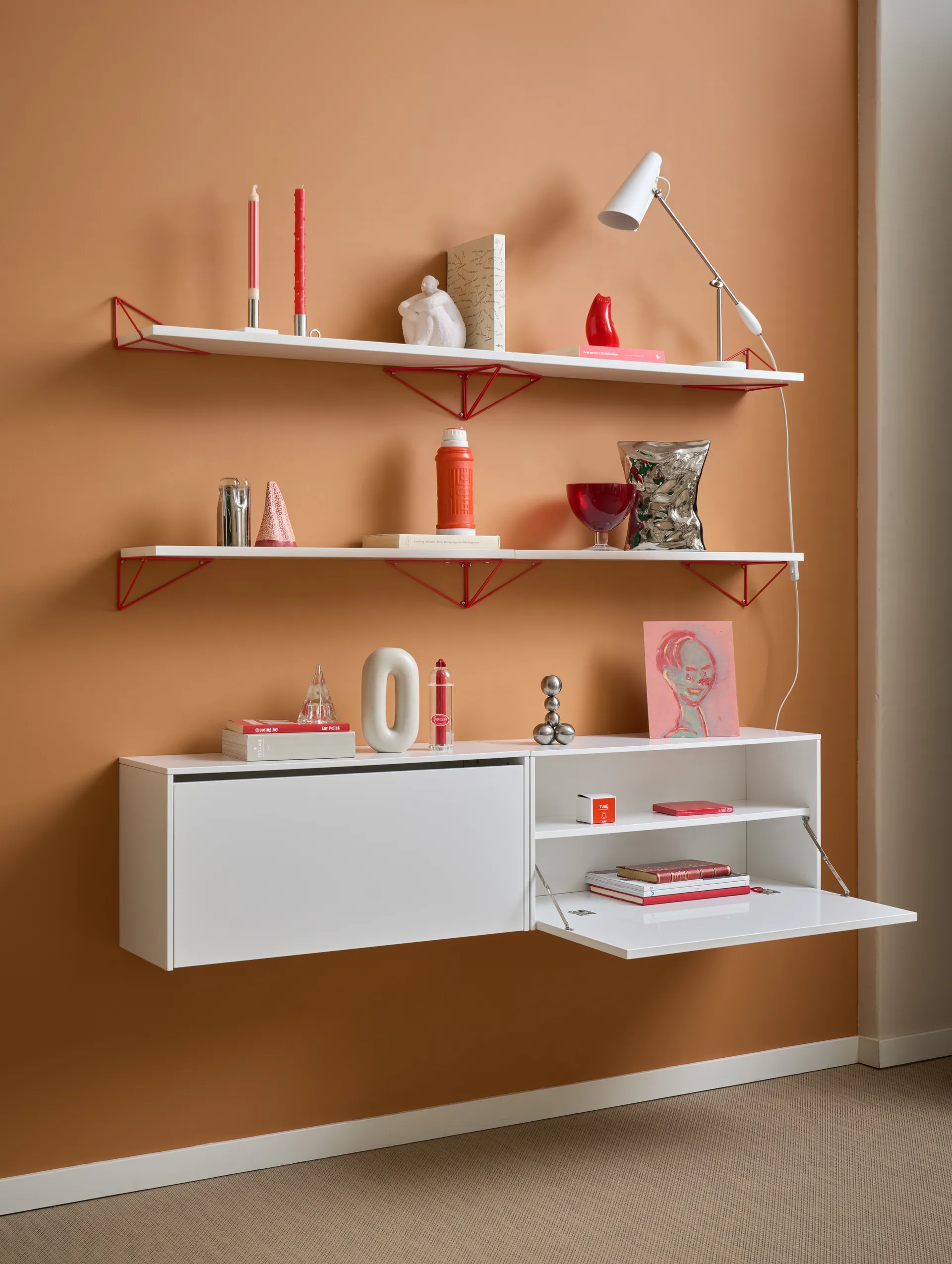 ピタゴラス ブラケット, 2パック, Red Maze | メイズ