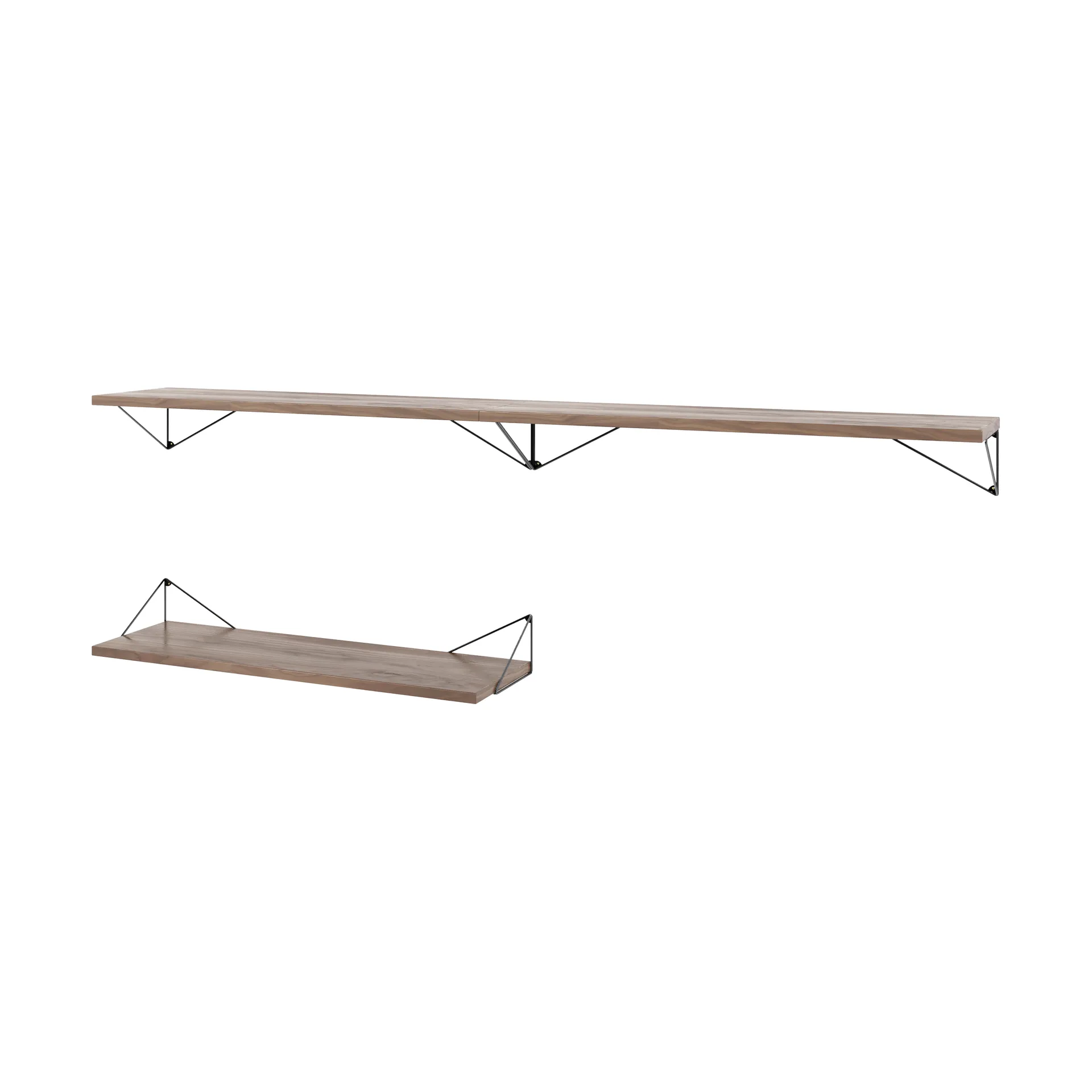 ピタゴラスバンドルAシェルフシステムwalnut-black Maze | メイズ