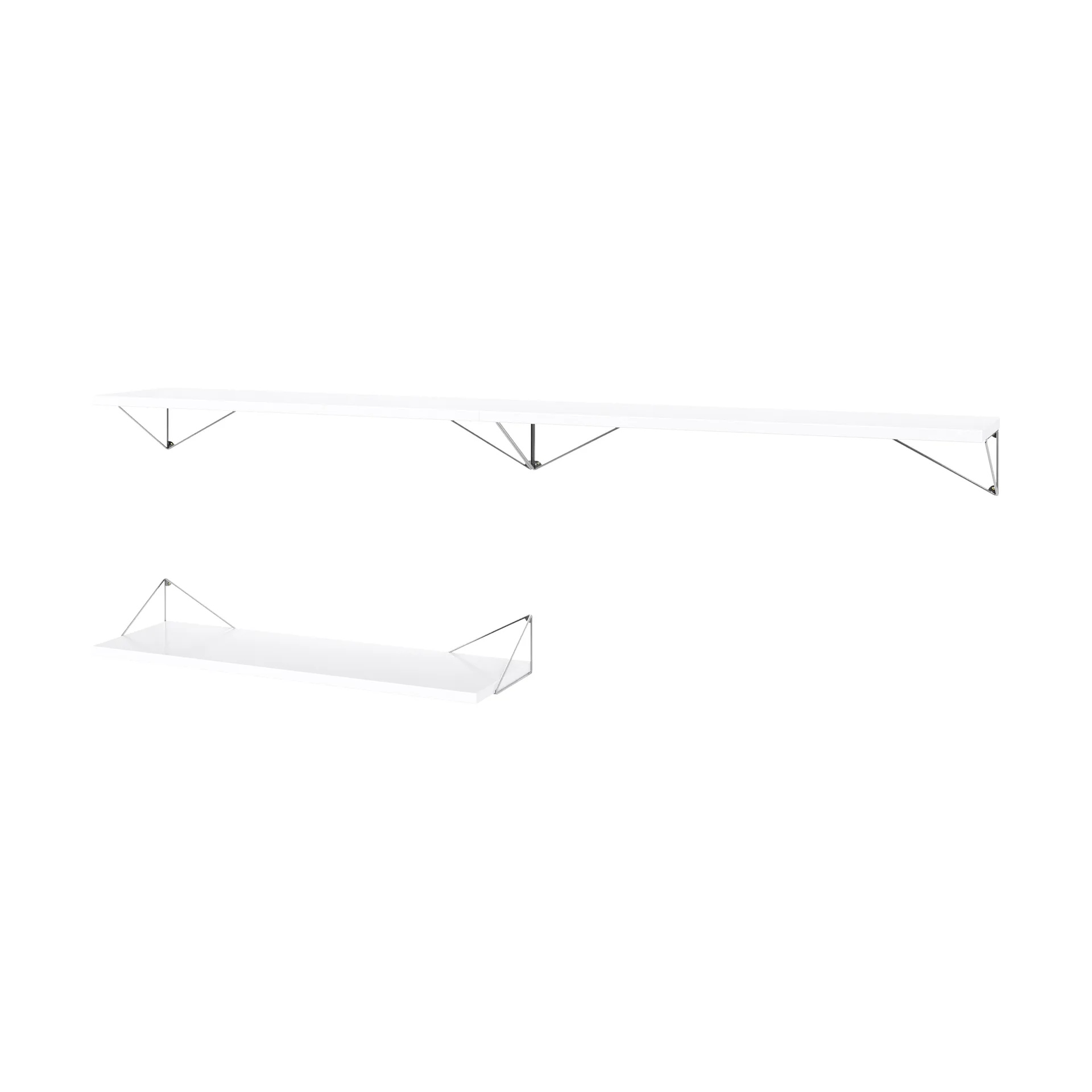 ピタゴラスバンドルAシェルフシステムwhite-chrome Maze | メイズ