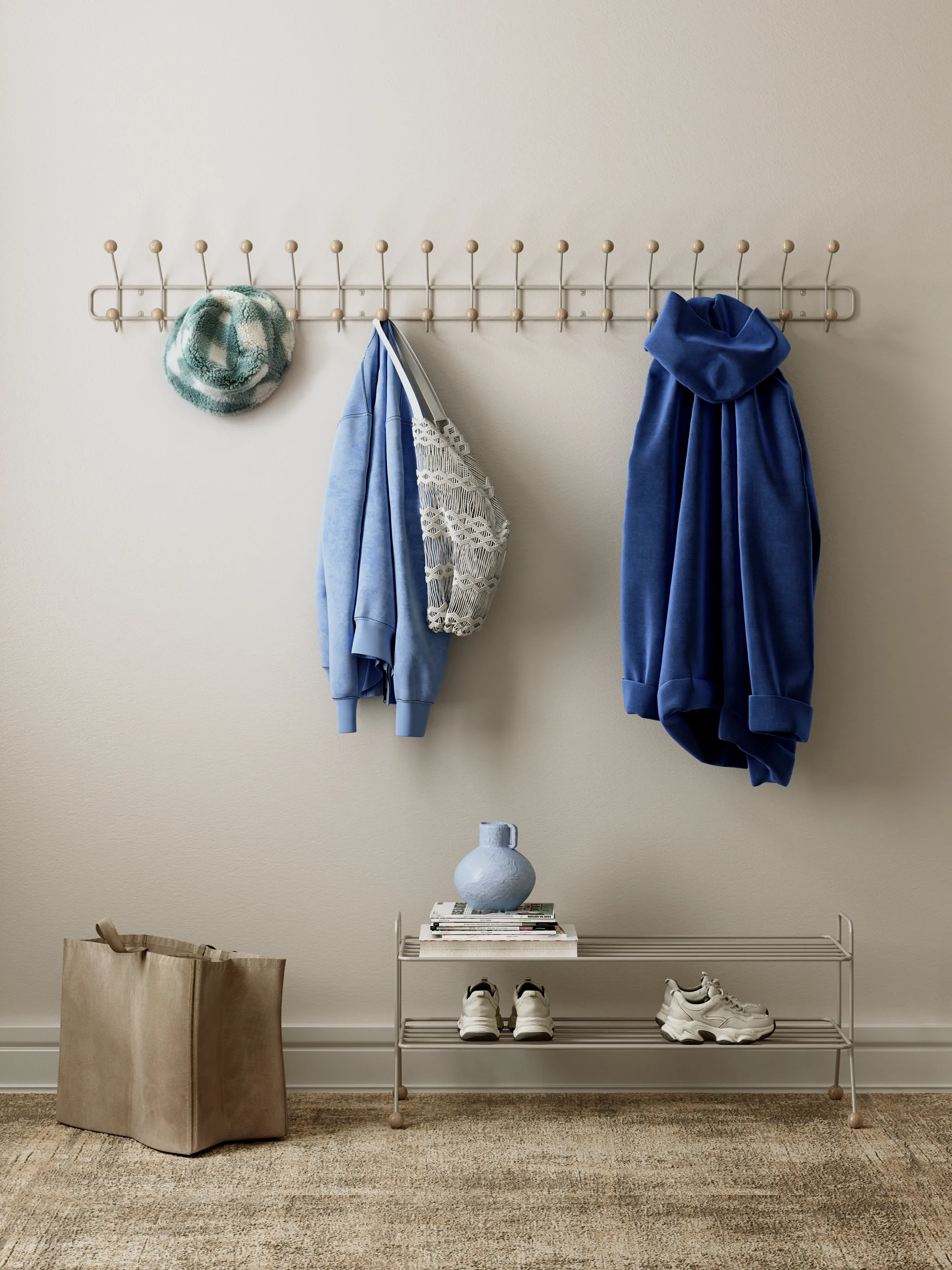 Bill Horizontal XL, Greige Maze | メイズ