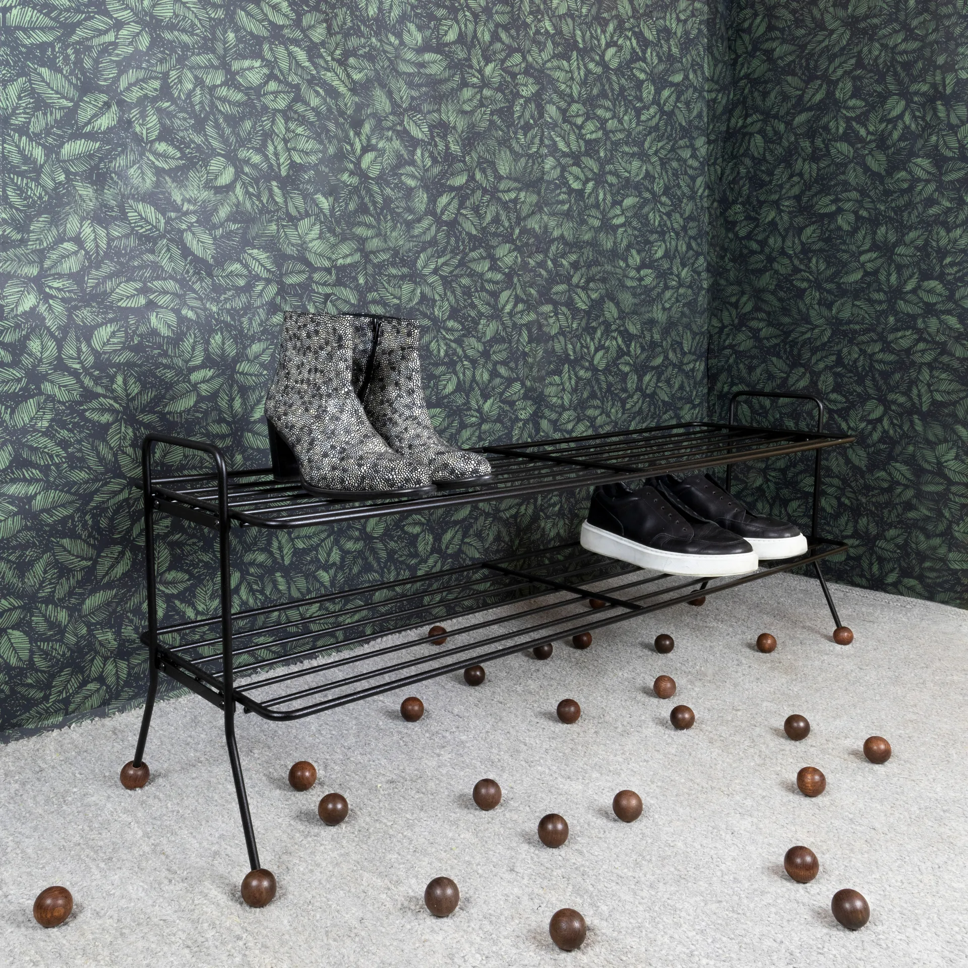 Bill シューズラック L, black-dark brown Maze | メイズ