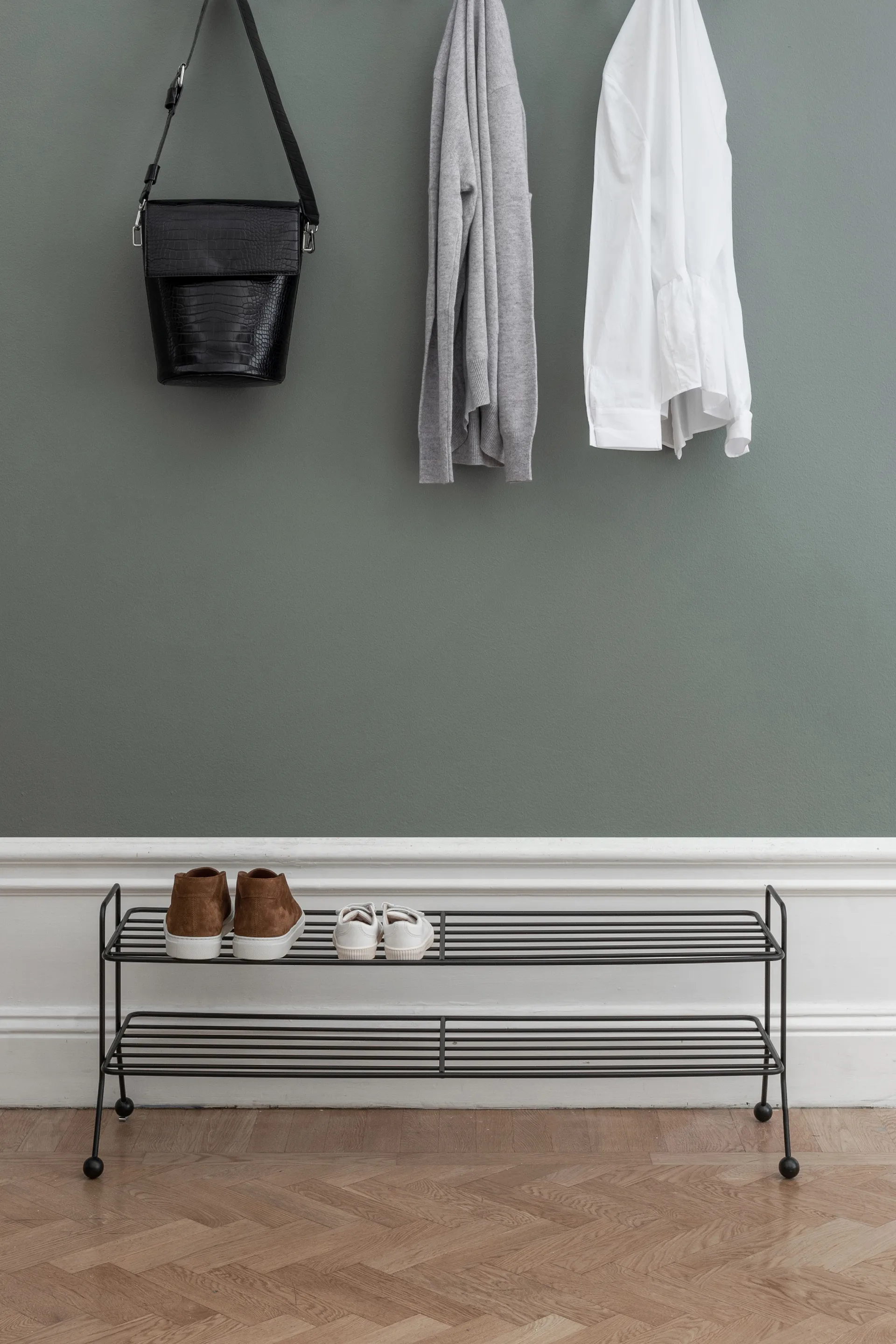 Bill シューズシェルフ L シューズシェルフ, Black Maze | メイズ