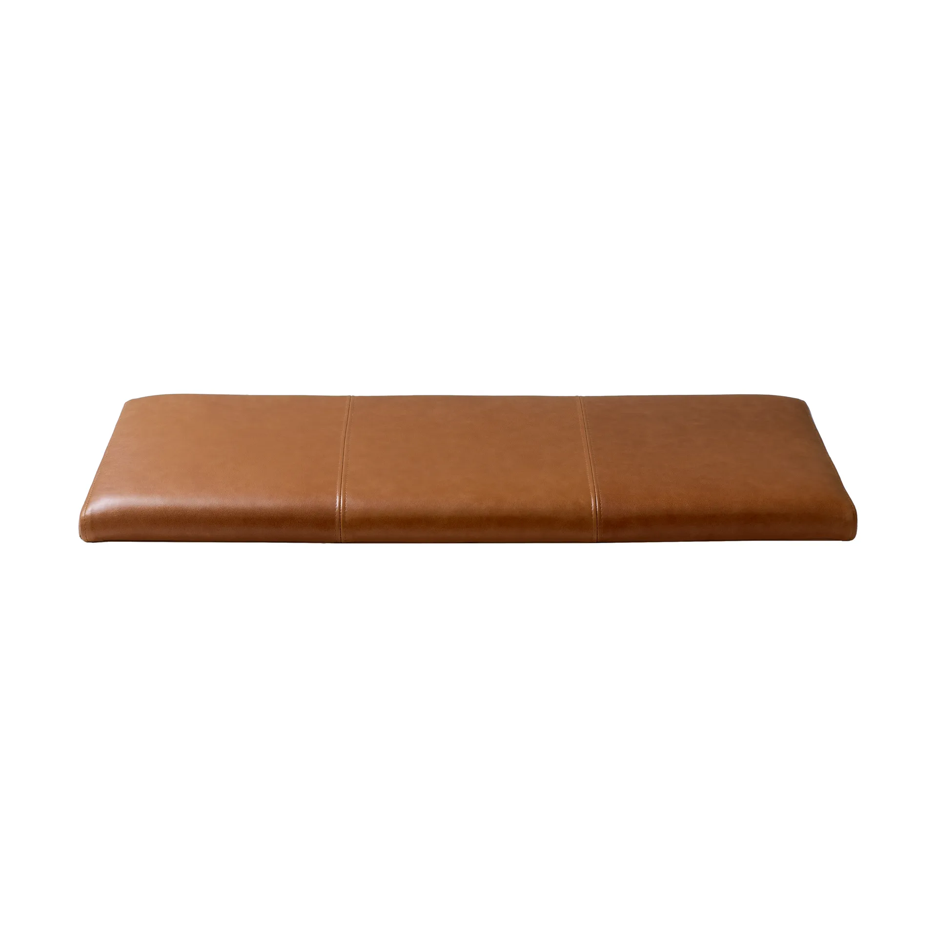 Gentle ベンチ用シートクッション, Elmo leather vintage cognac, 74.5x2.5x28.5 cm Maze | メイズ