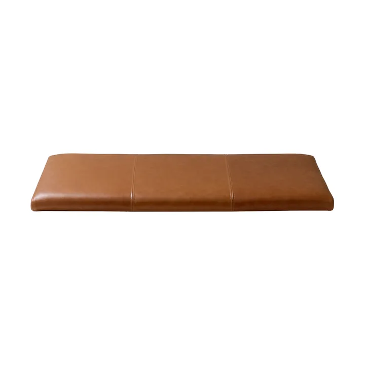 Gentle ベンチ用シートクッション - Elmo leather vintage cognac, 74.5x2.5x28.5 cm - Maze | メイズ