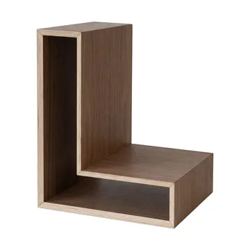 L-shelf ウォールシェルフ - Walnut, 30x38x29 cm - Maze | メイズ