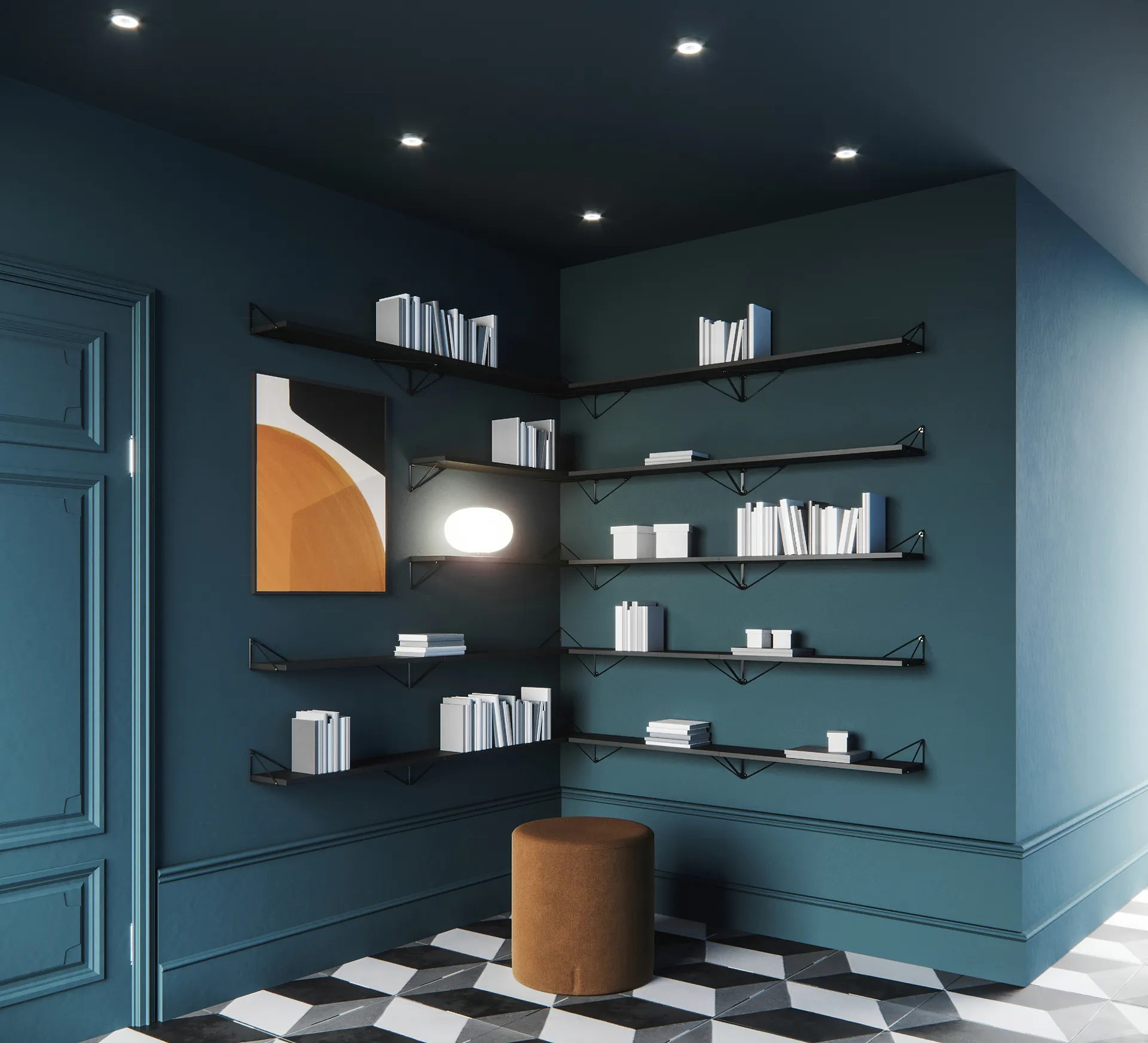 Pythagoras シェルフ, black Maze | メイズ