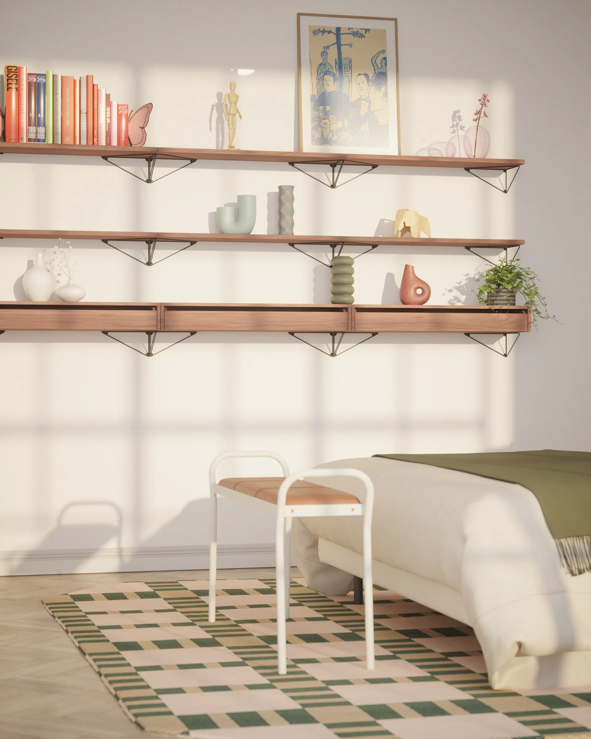 Pythagoras 引き出し L, walnut Maze | メイズ