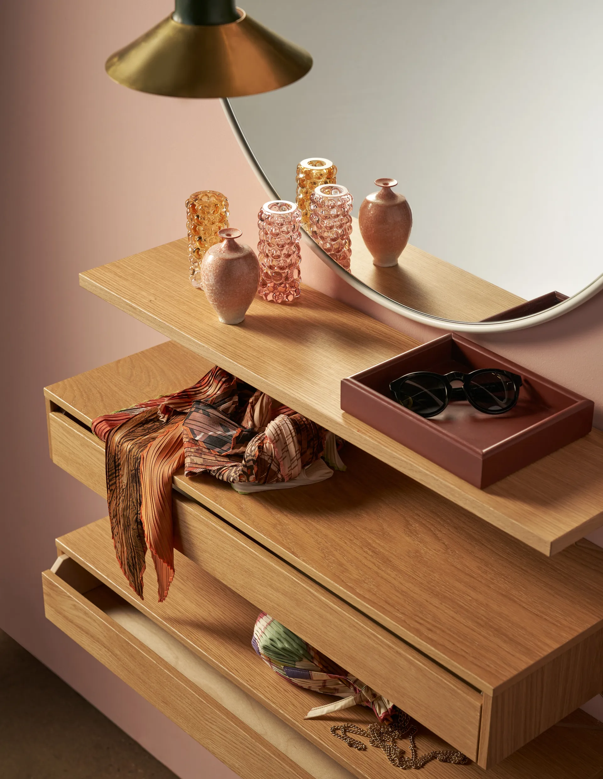 Pythagoras シェルフ, oak Maze | メイズ