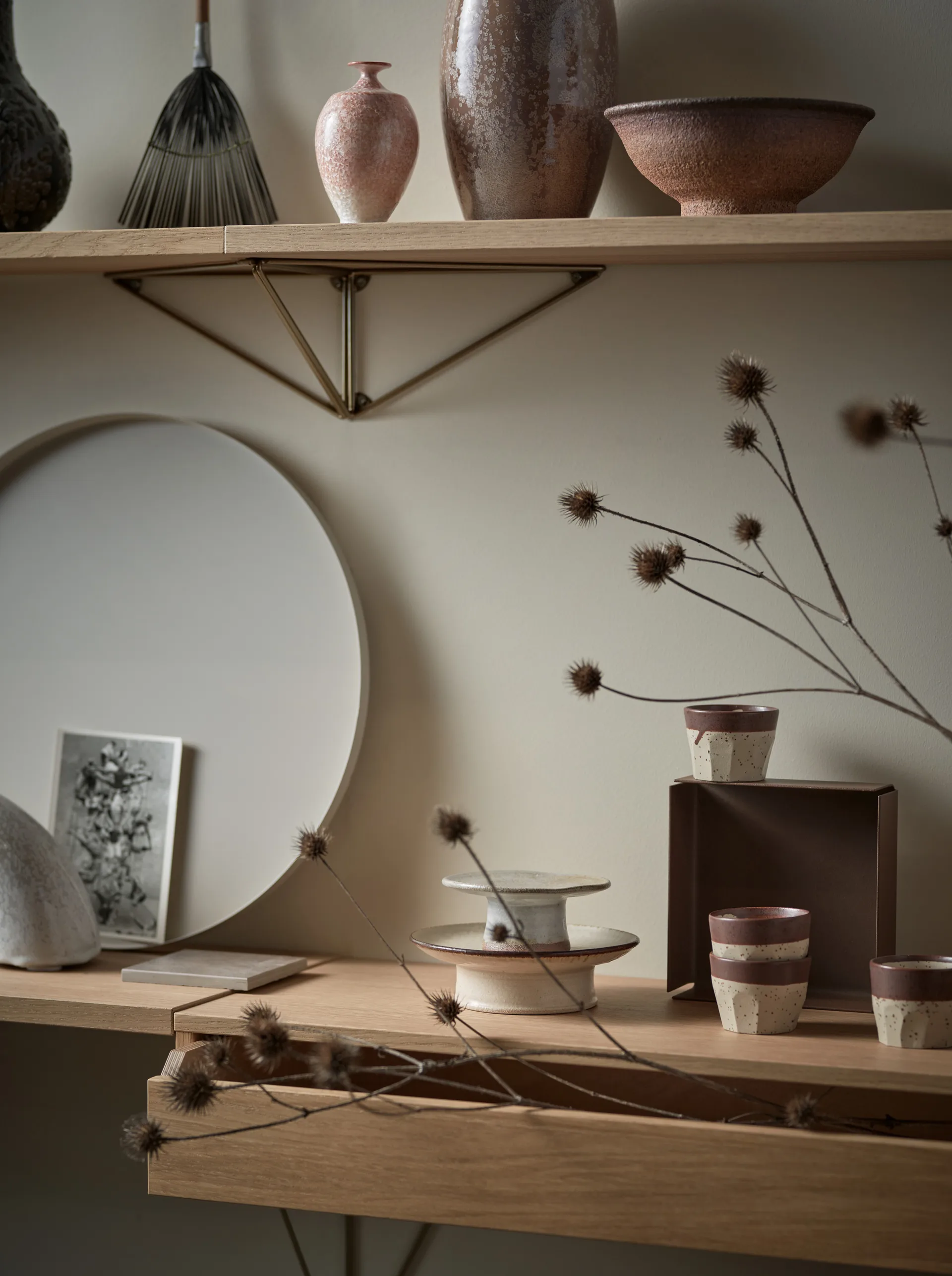 Pythagoras シェルフ, oak Maze | メイズ