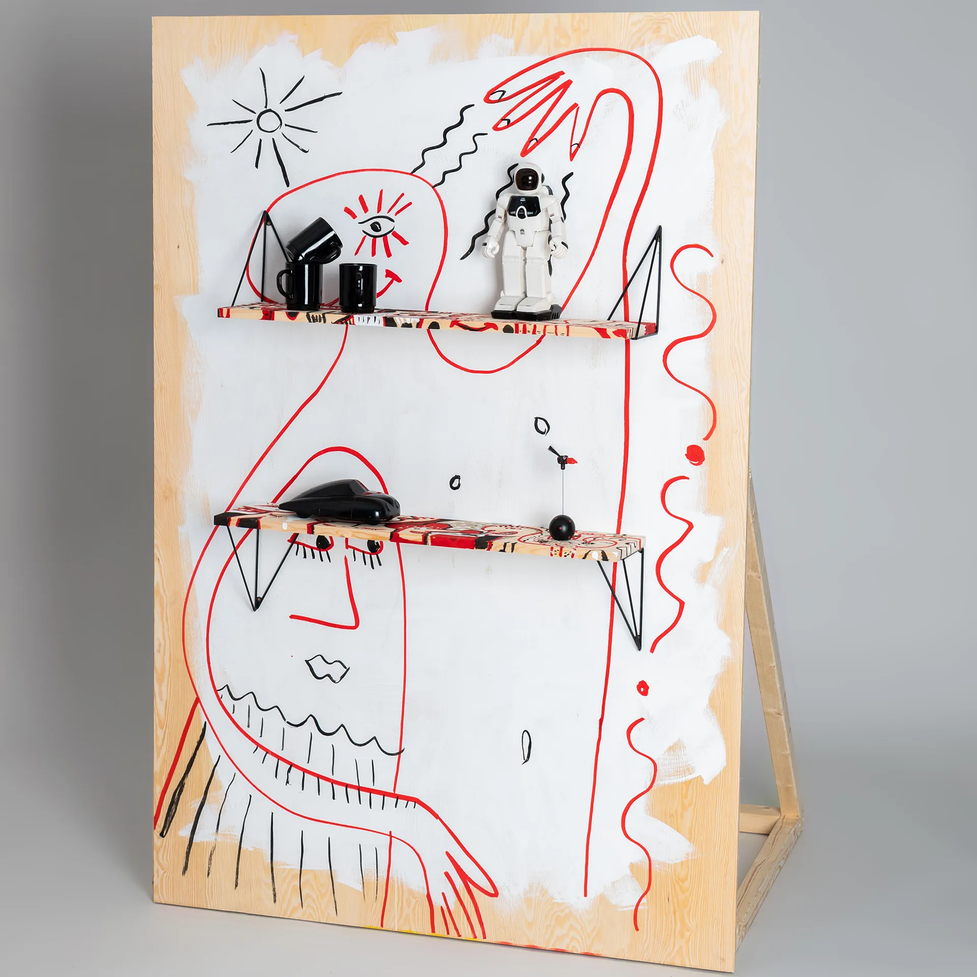 Pythagoras Play シェルフ, black Maze | メイズ