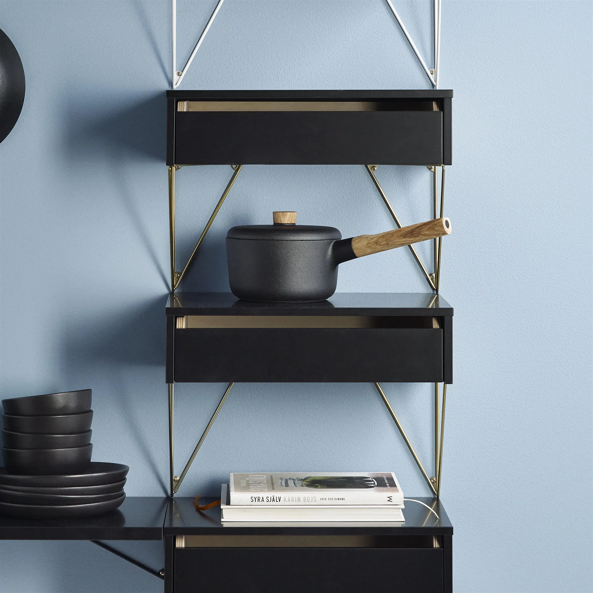 Pythagoras 引き出し S, black Maze | メイズ