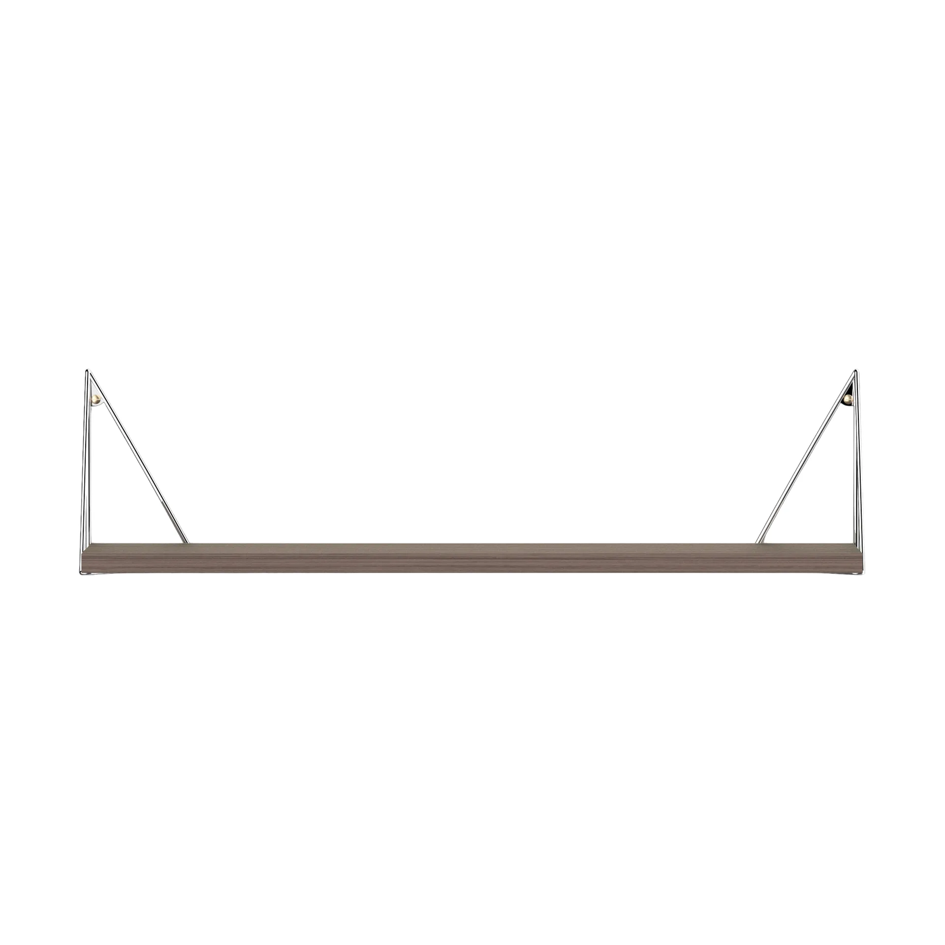 Pythagoras シェルフ, walnut-chrome, 20x80 cm,  Maze