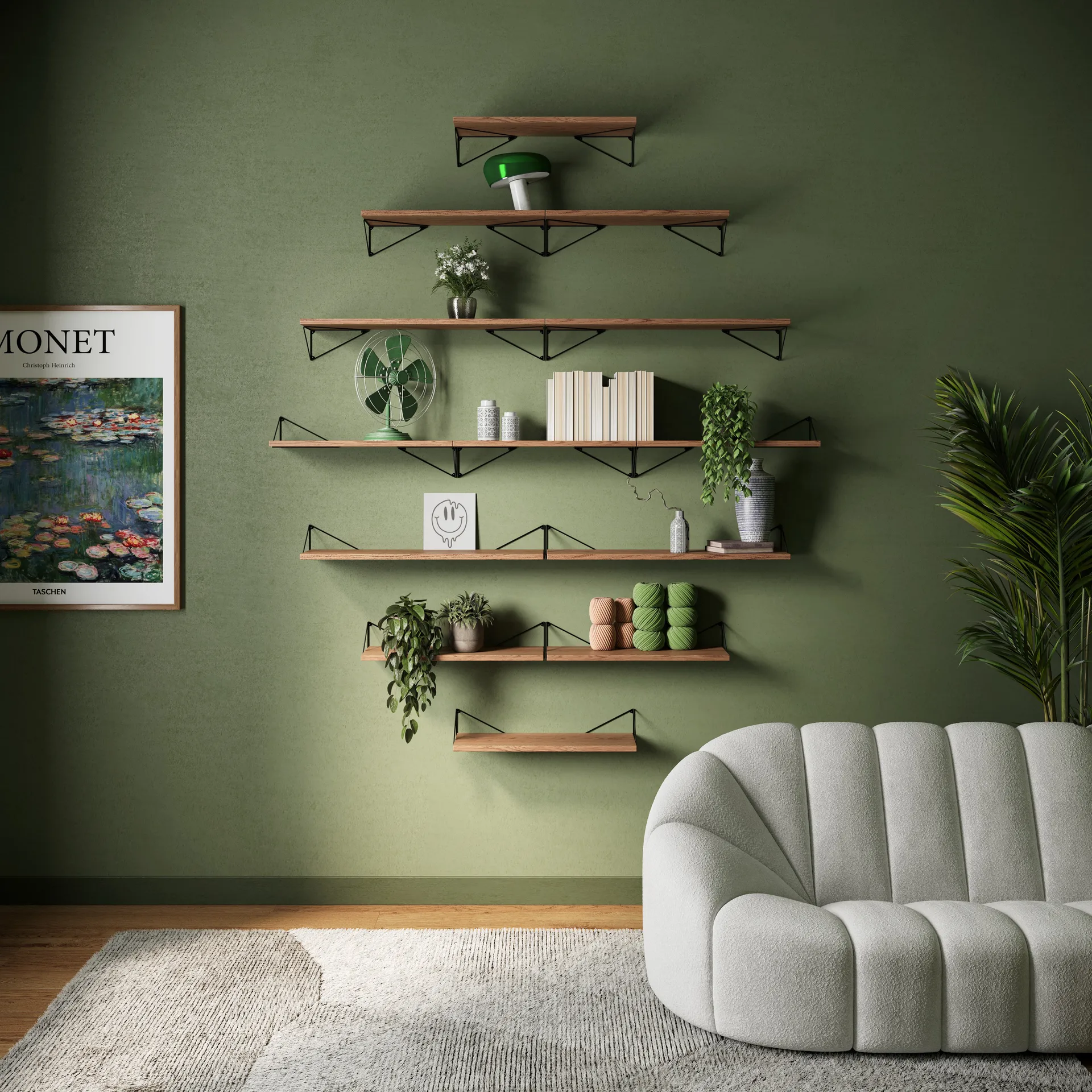 Pythagoras シェルフ, walnut Maze | メイズ